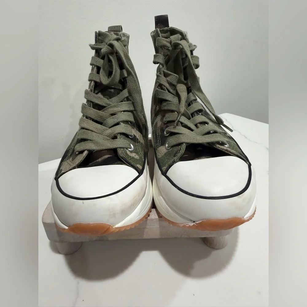 Steve Madden Green Camouflage High-Top Sneakers - Picture 9 of 9